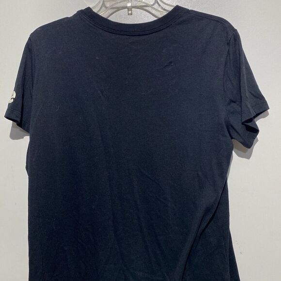The Nike Tee Men's Black Swoosh Logo Crew Neck Short Sleeve T-Shirt Size Large - Picture 5 of 8